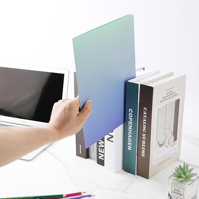 Ddaowanx Decorative File Folders Cute Colored File Folder,Letter Size File Folders for Documents,1/3-Cut Tabs,9 x 11.5 Inches,for Office,School,Home (24, Gradient)