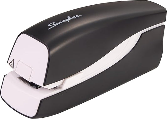 Swingline Electric Stapler, 20 Sheet Capacity, Portable, Full Strip, Plug In or Battery, Black (48200)