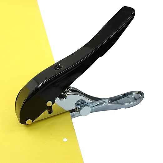 3 mm Single Hole Punch, Portable Hand Held Paper Hole Puncher, Black Long Hole Punch for Paper, Cards, Plastic