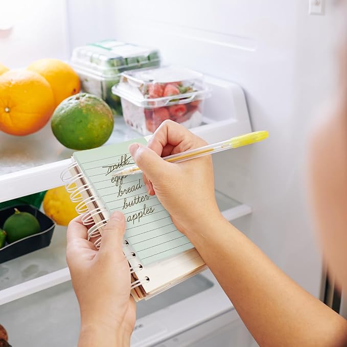 12Pcs Sage Green Lined Sticky Notes 4 x 6 in Assorted Green Self-Adhesive Notepads Removable Memo Pad for Office School Home Supplies, 6 Colors