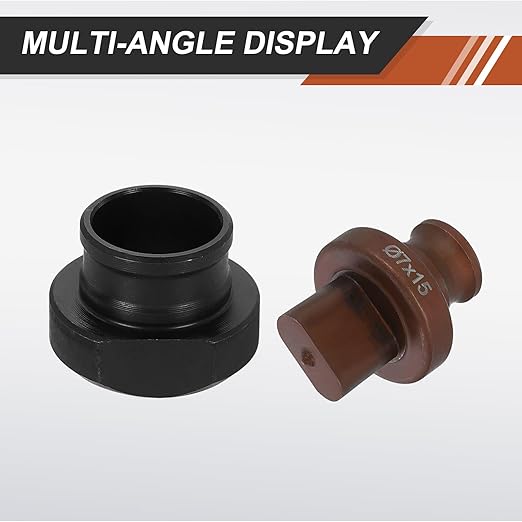 HARFINGTON Hydraulic Hole Punch Die 7x15mm Oval Hole 40Cr Steel Electric Punching Kit for MHP-20 JP-20 Electric Punching Machine, Burgundy & Black