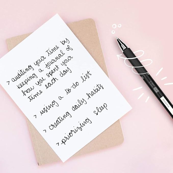 Zebra Pen G-350 Gel Pens 2-Pack, Black Ink, 0.7mm Medium Point, Cobalt Blue Premium Metal Barrel, Rapid Dry Ink, Textured Rubber Grip, Secure Metal Clip, Includes 2 Refills (40212)