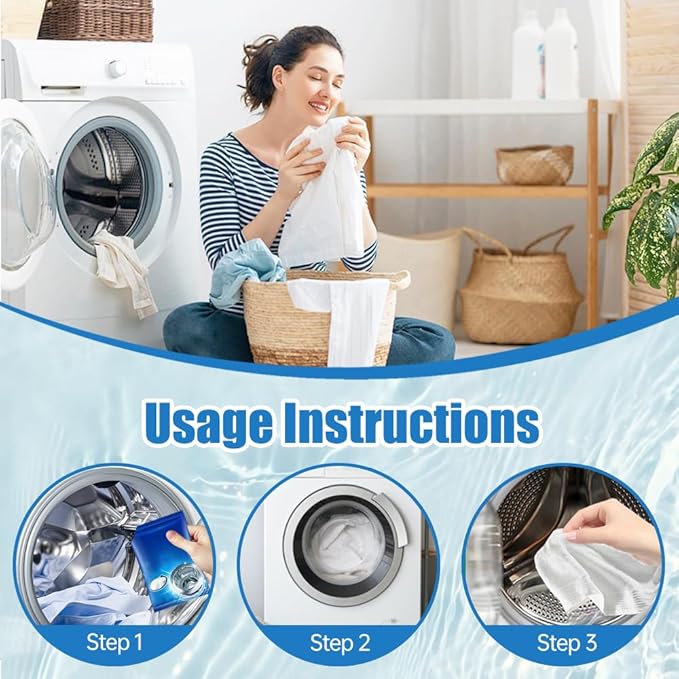 Washing Machine Cleaner, 2026 New Powerful Stain Remover for Washing Machine Tanks - Deep Clean Solution for HE Top Load and Front Load Washers, Descaler for Drum, Tub & All Internal Parts (5Pack)