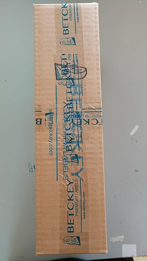 BETCKEY - Compatible Shipping Labels Replacement for Brother DK-1241 (4" x 6"), Use with Brother QL Label Printers [10 Rolls + 2 Reusable Cartridges]