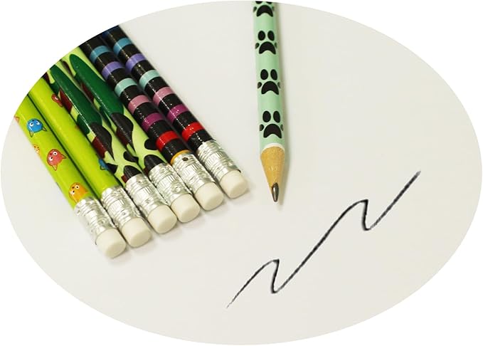 S & E TEACHER'S EDITION Assorted Colorful Pencils, Wooden Pencil with Eraser, Pencil Assortment, Novelty Awards & Incentives Pencils, 2 HB, Back to school, 12 Colors 288 pcs.