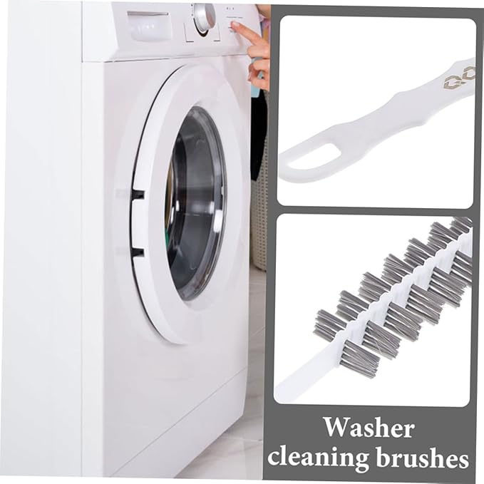 PRETYZOOM 2pcs Rolling Washer Brush Long Handled Scrub Brush for Washing Machine Dryer