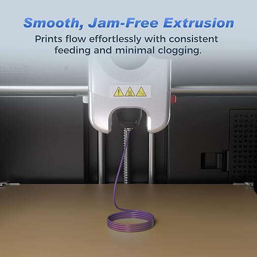 FLASHFORGE Rapid PLA Filament 1.75mm +/- 0.02mm Burnt Titanium to Abyssal Red Gradient, Max 500mm/s High Speed Printing, 3D Printer Filament 1kg(2.2lbs), Changing Colors with Light