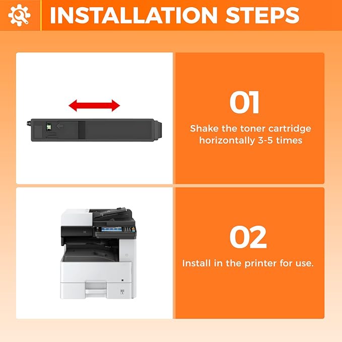 TK8117 TK-8117 Toner Cartridge 4Pack High Yield Replacement for TK-8117K TK-8117C TK-8117M TK-8117Y Compatible with Kyocera ECOSYS M8124cidn M8130cidn Multifunctional Printer Black Cyan Magenta Yellow