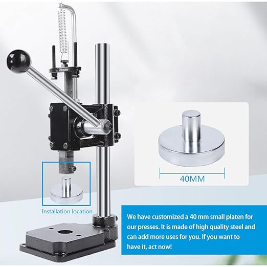 Leather Hole Puncher Hand Punching Machine Manual Press Puncher Punch Tools for DIY Leather Craft Punching Holes with Drill Chuck (B - Square Head)