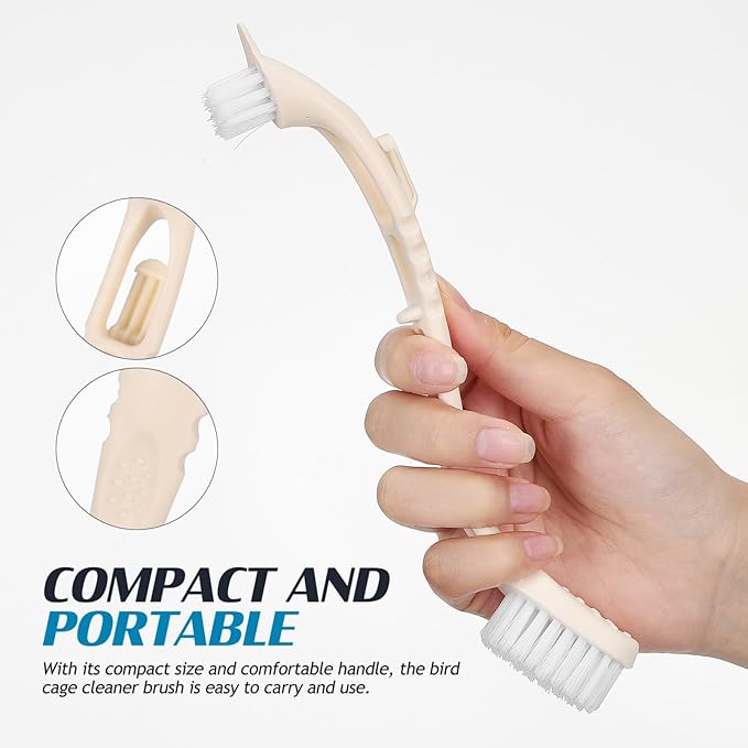 2pcs Sturdy Shoe Brush Handle Multi-use Cleaning Brush for Laundry Kitchen Scrub