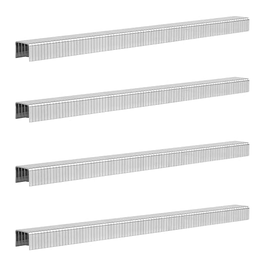 Heavy Duty T50 1/4 Inch Length Staples 5000-Count, 3/8 Crown 20 Gauge Galvanized, for Pneumatic, Electric, Manual T50 Stapler Gun