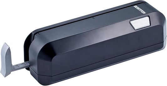 Bostitch Office Electric 3-Hole Punch, Dual Paper Loading, Heavy Duty, Jam-Free 20 Sheet Capacity, AC Adapter or Battery Powered, Space Saving, Black, (EHP20-BLK)