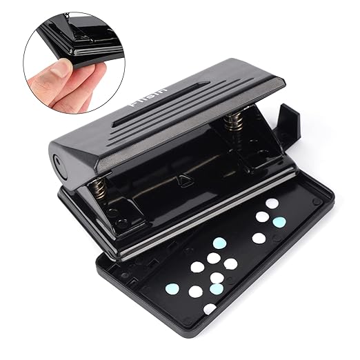 2 Hole Punch,Hole Puncher, Smart Touch, 10 Sheet Punch Capacity, Low Force, Black