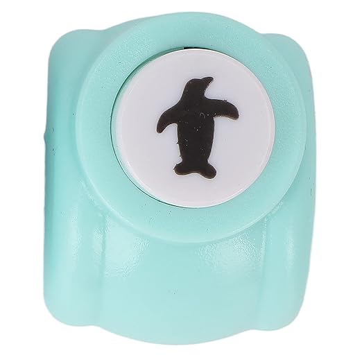 2Pcs Mini Shape Punches DIY Punching, Paper Punch Machines Drill Punch Craft Set Mini Paper Hole Punch Penguin Bear Shapes Punches for Paper Craft DIY Scrapbooking Supplies