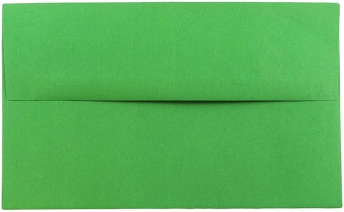 JAM PAPER A10 Colored Invitation Envelopes - 6 x 9 1/2 - Green Recycled - Bulk 250/Box