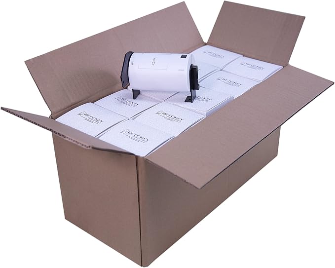 BETCKEY - Compatible Shipping Labels Replacement for Brother DK-1247 (4.07" x 6.4"), Use with Brother QL-1110NWB Label Printers [18 Rolls/3240 Labels]