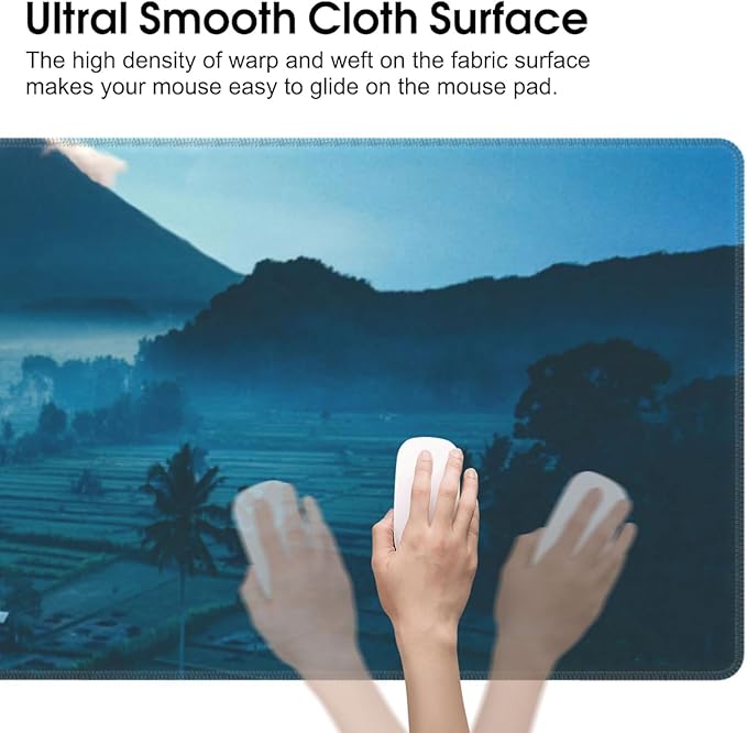 Witch Hat Gaming Mouse Pad, Extended Colorful Spooky Desk Mat Computer Laptop Mousepad, Robust Stitched Edges, 31.5"×11.8" Large Office Keyboard Halloween Mouse Pads for Home Desktop Decor