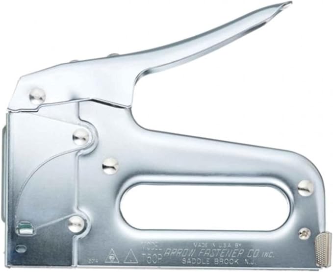 Arrow T50 Heavy Duty Staple Gun for Upholstery, Wood, Crafts, DIY and Professional Uses, Manual Stapler Uses 1/4”, 5/16”, 3/8", 1/2", or 9/16” Staples (Pack of 4)