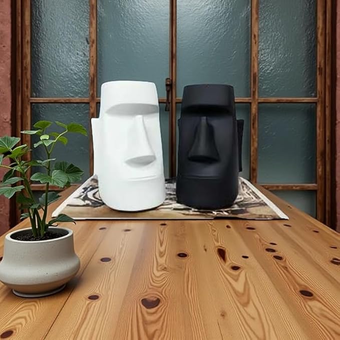 Multifunctional Handmade Eyeglass Holder and Pen Holder Desk Organizer for Office, Home Decor,Creative vase, Makeup Brush Storage (Black)