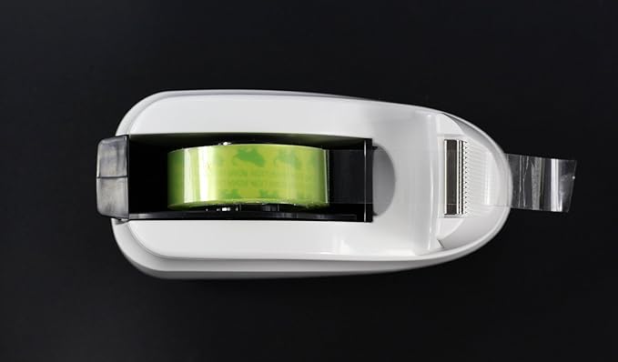 Heavy Base Nonskid Desk Tape Dispenser One-Hand Dispensing (White)