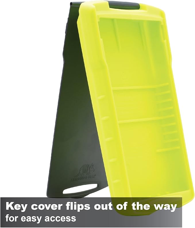 Calculated Industries 5032-5 Armadillo Gear Hard Protective Calculator Case in Lime Green