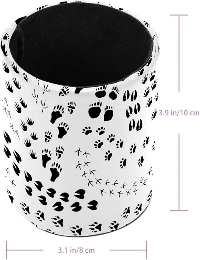 Animal Paw Black and White Pen Holder Pencil Cup Holder for Desk Office Pen Organizer