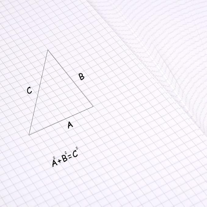 KAISA Graph Paper Filler Paper, 8"x10.5" 4x4 Graph/Quad Rule Filler Paper 3-Hole Punched 1/4inch Grid Paper Loose-Leaf Paper for 3-Ring Binders,150sheet/pack, 3pack F15001Q