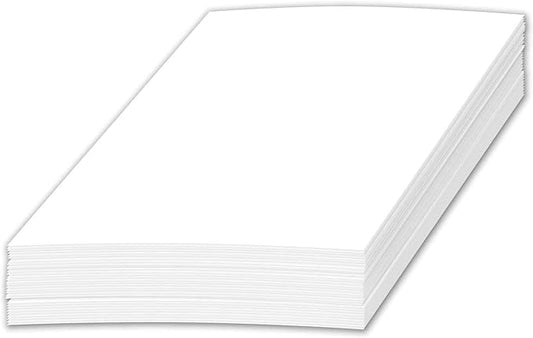 Half Letter Size Sheets - 8.5 x 5.5 Inches Copy Paper, White Memo Sheets, 24lb Thick Paper, 250 Sheets Per Pack (8.5 x 5.5)