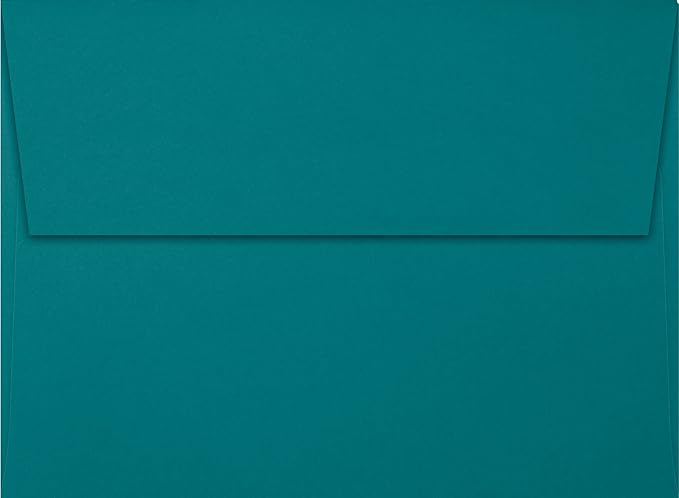 LUXPaper A7 Invitation Envelopes | Peel & Press | 5 1/4" x 7 1/4" | Teal | 80lb. Text | 1,000 Qty