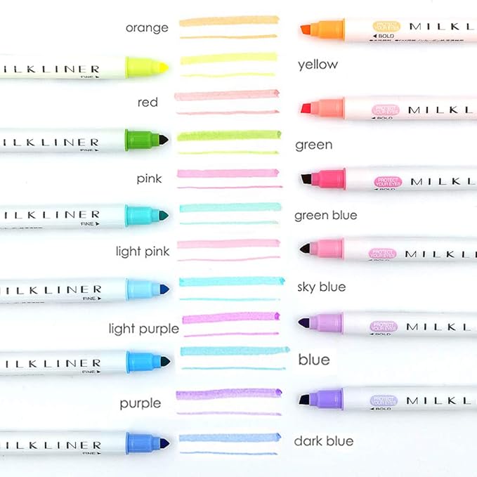 YOOUSOO Pastel Highlighters Set, 12 Unique Retro Colors, Highlighters Assorted Colors, Quick Dry Dual tip and Fine Tip No Bleed Highlighter Markers for Bible Journals Planners Books Notes