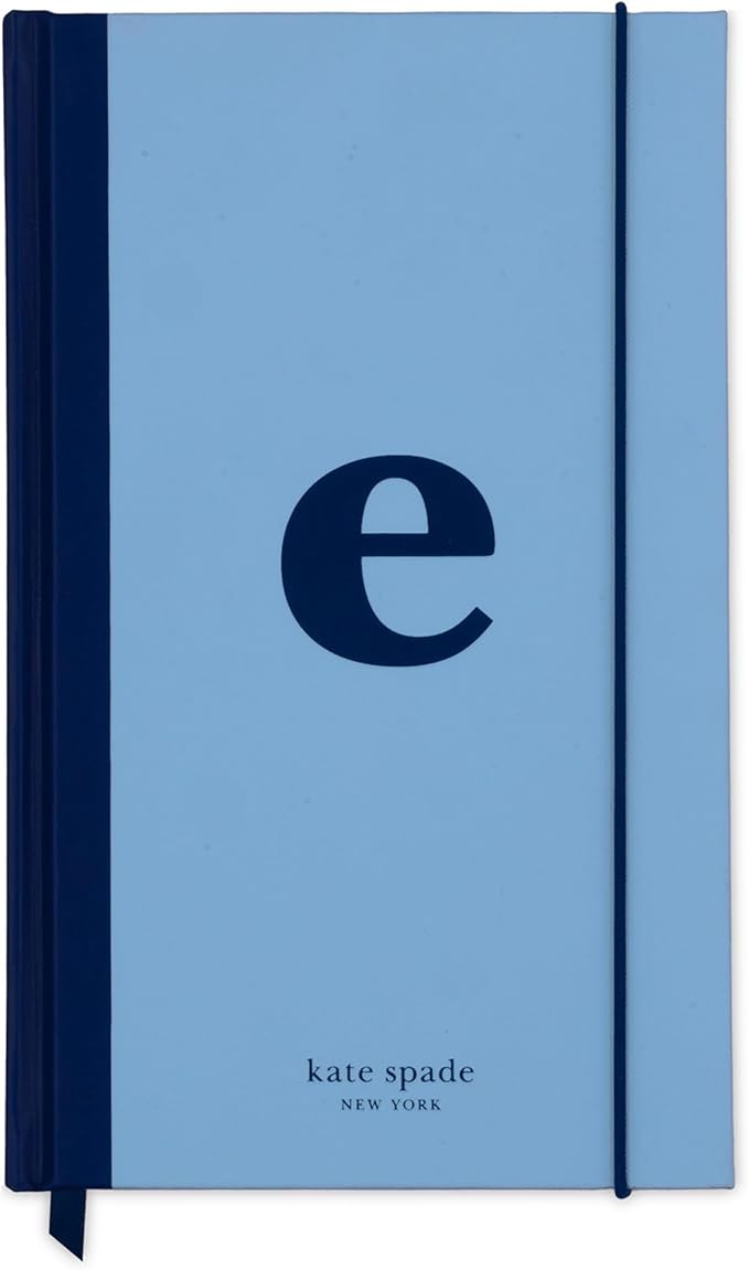 kate spade new york Just Mine Notebook Journal, Monogram Cloth Hardcover Journal, 8.25" x 5.25", Diary Includes 168 Lined Pages, (E)