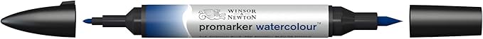 Winsor & Newton ProMarker Watercolor Marker, Phthalo Blue (Red Shade)