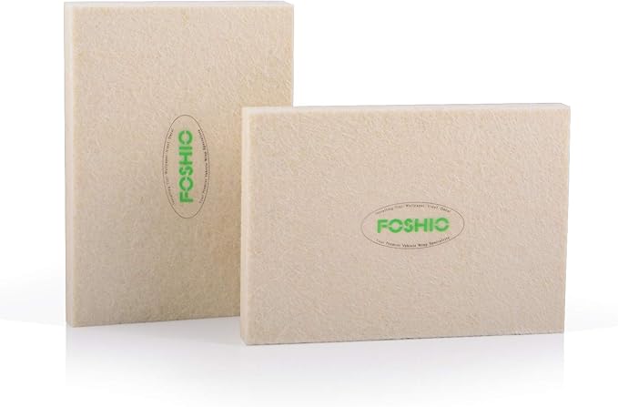 FOSHIO White Soft Felt Squeegee Automotive Vinyl Wrapping Tool - Soft Material Window Tint Film Installing Tool,Pack of 2