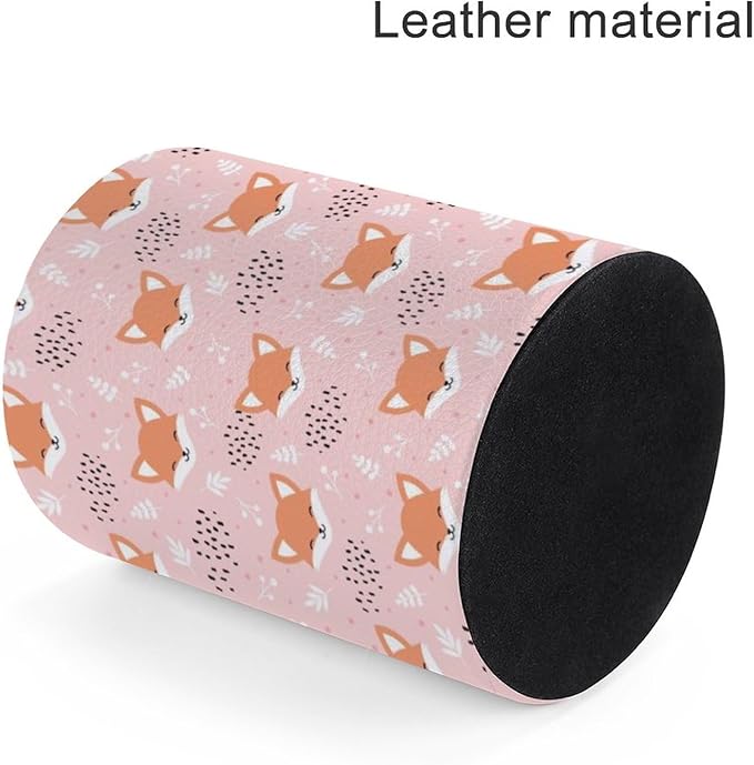 Cute Fox Pen Holder Pencil Organizer Cute Pencil Cup Desk Decor Makeup Brush Holder PU Multifunctional Office Suppliesfor Home Classroom School