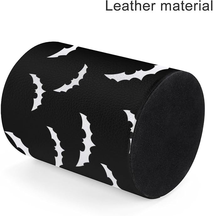 Halloween Bat Pen Holder Pencil Organizer Cute Pencil Cup Desk Decor Makeup Brush Holder PU Multifunctional Office Suppliesfor Home Classroom School