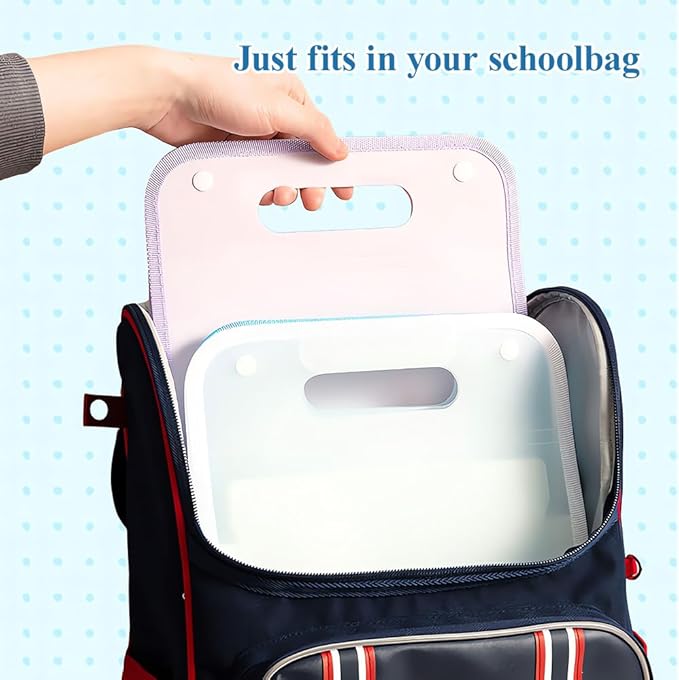 M&G Expanding File Folder 13 Pockets Accordion File Organizer with Labels, Portable Document Receipt Organizer Hold A4 Letter Size Paper, Waterproof Folder for Schoolbag Office Supplies (Purple)