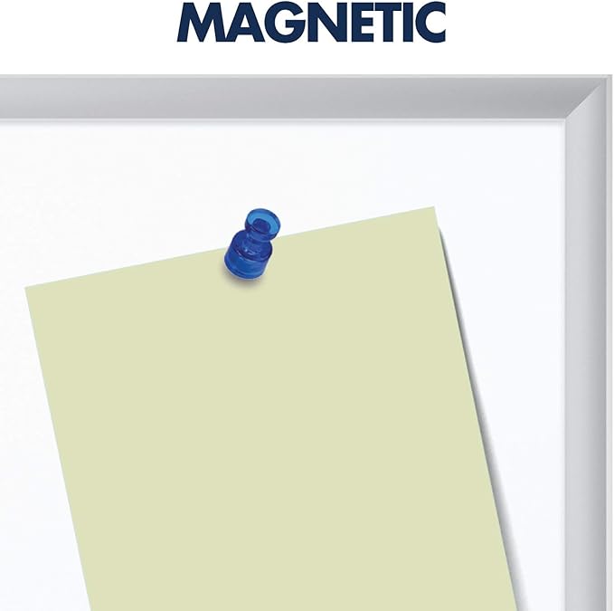 Quartet Magnetic Dry Erase White Board, 3' x 2 Whiteboard, Nano-Clean Surface Resists Ink Stains, Silver Aluminum Frame (SM533)