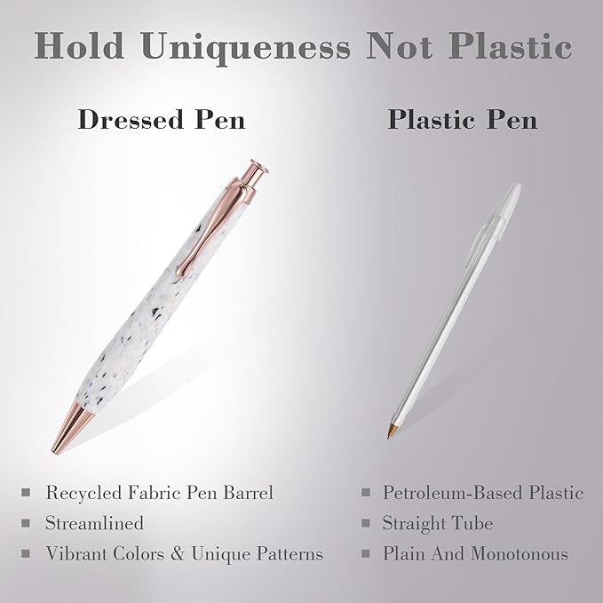 KARUS Gift Pen Set, Sustainable Refillable Ballpoint Pens with Black Ink, Stylish, Smooth Writing Pens for Women, Men, Office, Journaling, School, Thoughtful Gifting