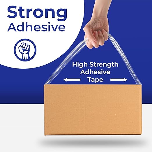 Packaging Tape, 48 Pack, Clear Shipping Tape, 2.7 Mil (68 Micron), 1.88" Wide x 65 Yards, Thick Box Tape, 3" Core, Strong Adhesive Tape for Moving Boxes, Warehouse, Storage & Distribution