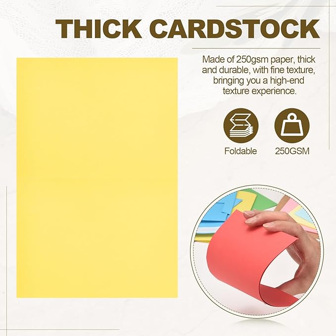 PATIKIL 50Pack Lemon Yellow 4x6 Blank Cards and Envelopes, Self Seal A6 Envelopes with Folded Cardstock Small for Greeting Cards Wedding Greeting Birthday Invitations Letter Mailing