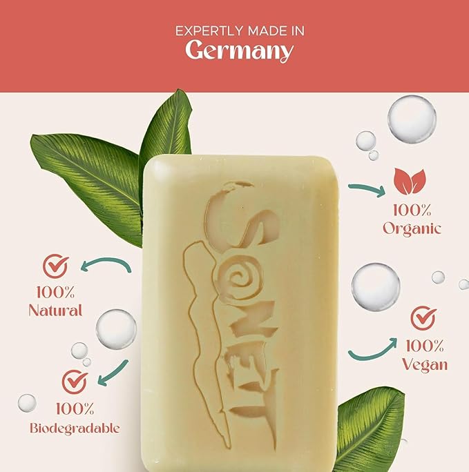 Sonett Organic Traditional Stain Removers Gall Soap, For Blood, Grease, Fruit stains, Highly Effective Against Marks Caused By Ink (Pack of 12)