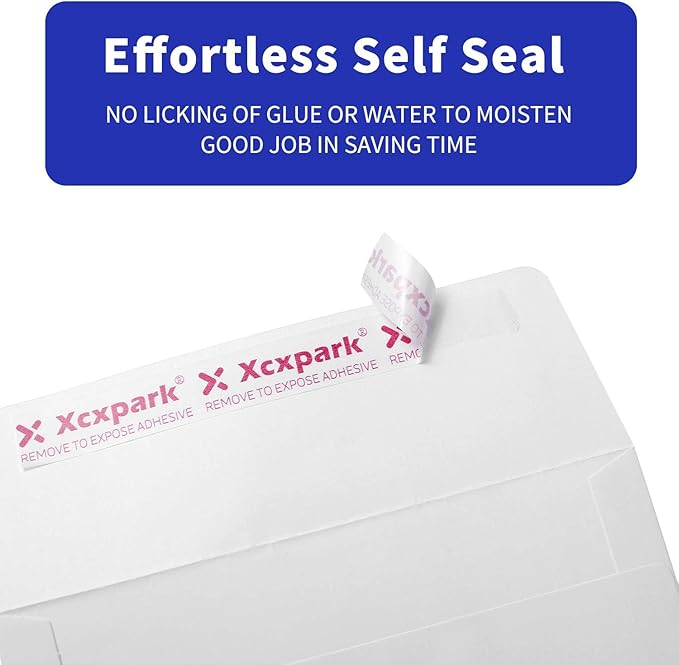 250 Qty Printable A9 Invitation Envelopes 5.75 x 8.75 Cards, Self Seal 120GSM white Paper Envelopes for Invitations, Papers, Photos, Documents, Wedding, Baby Shower, Easy to Seal and Peel