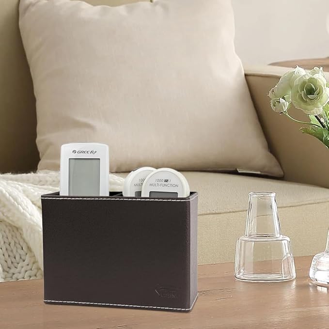 Pen Pencil Holder Cup Container PU Leather Desk Organizer Stand Decor Brush Scissor Holder Decoration Office Desk Home School