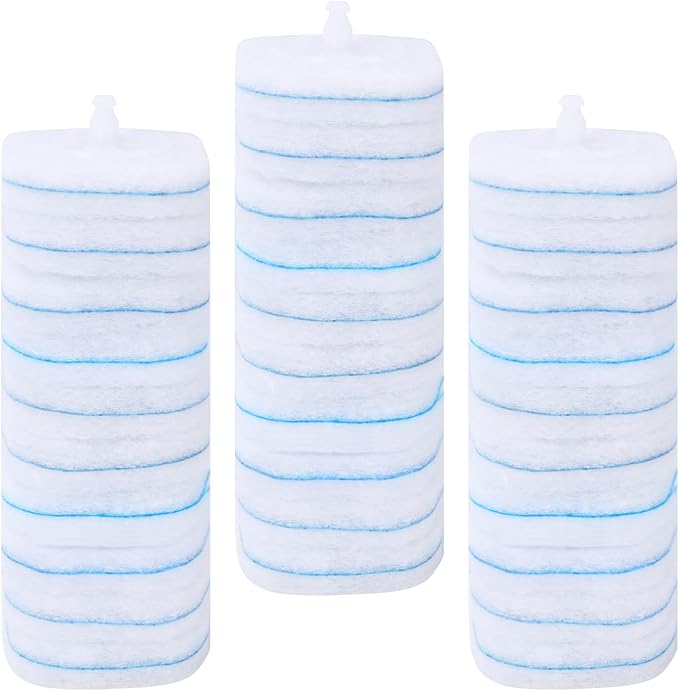 30 Count Disposable Toilet Brush Refills, Toilet Refill Pads Compatible with Oshang Toilet Brush, Bathroom Cleaning Heads