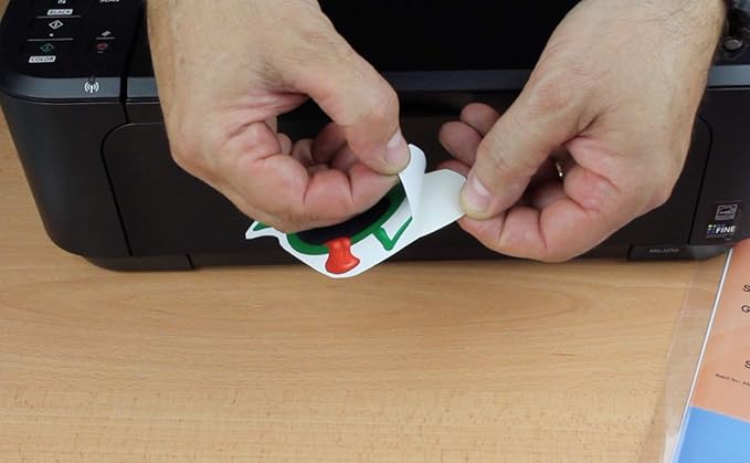 PPD Premium Printable Sticker Paper for Inkjet Printer - 20 Sheets Photo Quality Paper 8.5 x 11 - Self-Adhesive and Instant Dry - PPD-73-20