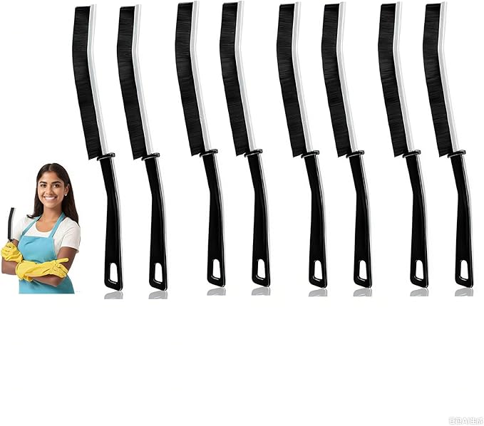 8 PCS Crevice Cleaning Brush,Hard Bristle Crevice Cleaning Brush,Crevice Cleaning Tool is Effective to Clean The Small Gap of Kitchen, tolilet and Windows.