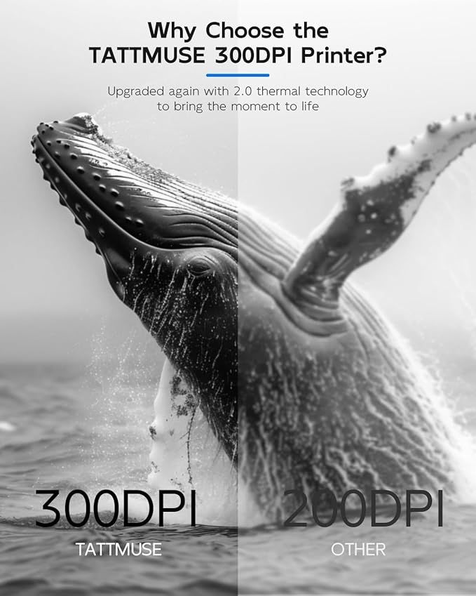 Portable Printers Wireless for Travel, Bluetooth Inkless Thermal Printer Support 8.5" X 11" US Letter, Mobile Printer for Phone Laptop, with Case and 4 Rolls Thermal Paper Kit, for Home Office Receipt