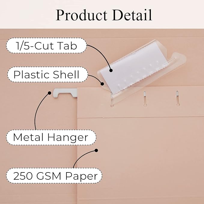 Y YOMA Legal Size - 25 Pack Colored Hanging File Folders Decorative Hanging Folder Cute Pretty File Folder for Filing Cabinet Office Home with 1/5-Cut Adjustable Tabs, Morandi Green