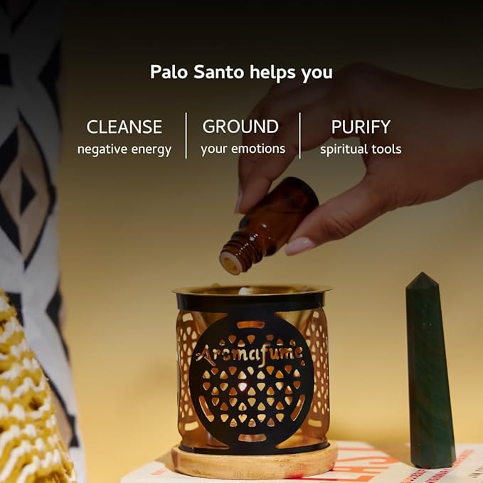 Palo Santo + Cinnamon, Sandalwood, Palo Santo + Lavender Essential Oil Diffuser Blend | 3 x 0.33 fl oz /10ml | Aromatherapy | Smudging | Air fresheners for Home | Meditation Accessories