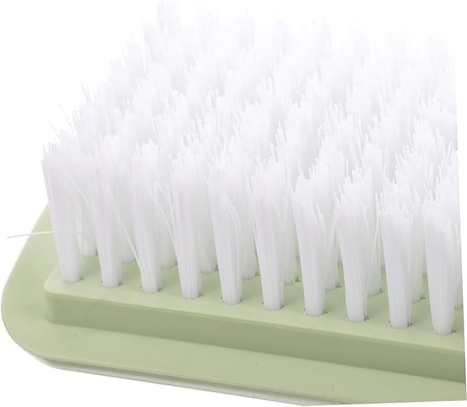 2sets Portable Laundry Scrubbing Brush Light Green for Shoes Clothes and Household Cleaning Durable Convenient Storage with Hanging 2pcs*2